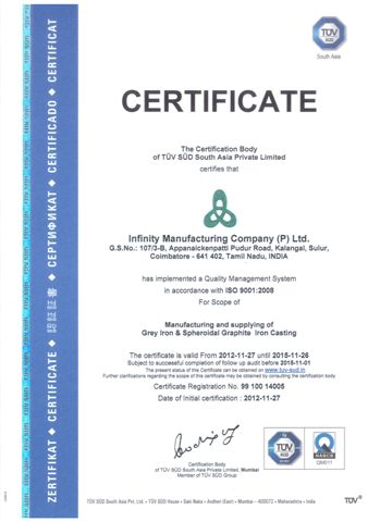 3 ISO Certificate